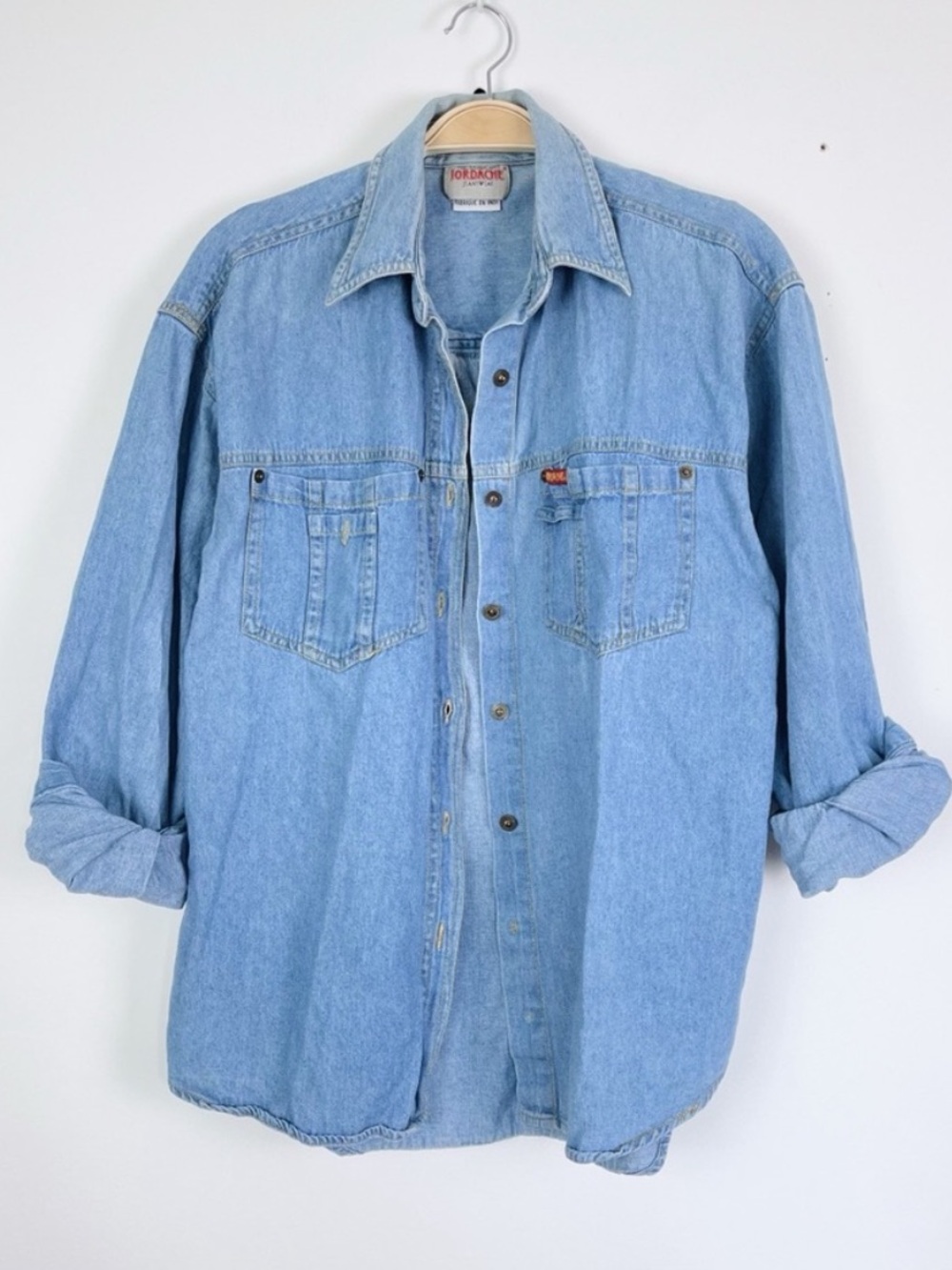 Vintage jordache cotton denim button up